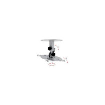 Soporte techo para proyector omb monoprojector orientable +-30? giro 360? max 15kg color plata