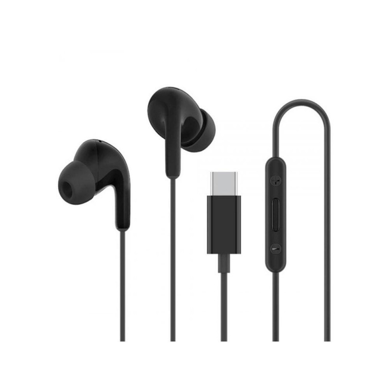 Auricular intrauditivo  xiaomi earphones type-c con microfono color negro