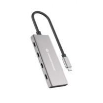 Hub adaptador Type-C a 4x Type-C 3.2 / 10gb / PD 100W / Conceptronic / HUBBIES16G