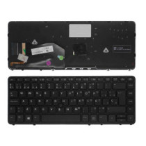 Teclado compatible para portátil HP Elitebook 840 g1 / 850 g1 / 840 g2 / 762758-001 / Con poinstick / Retroiluminado