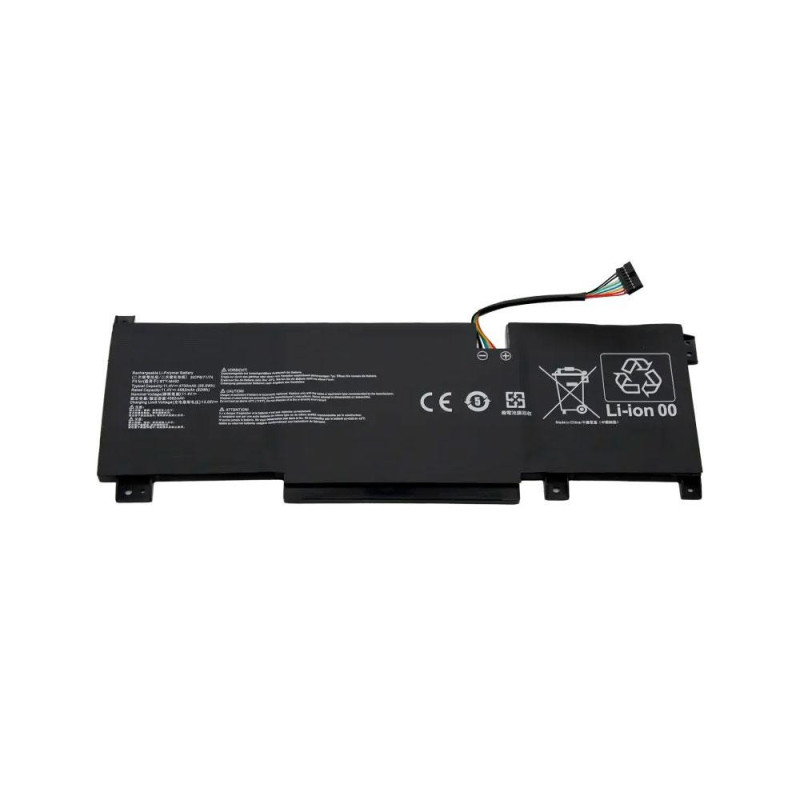 Batería compatible para portátil MSI BTY-M492 / 11.4v / 4600mAh / 52Wh / BTY-M492 / Conector Negro