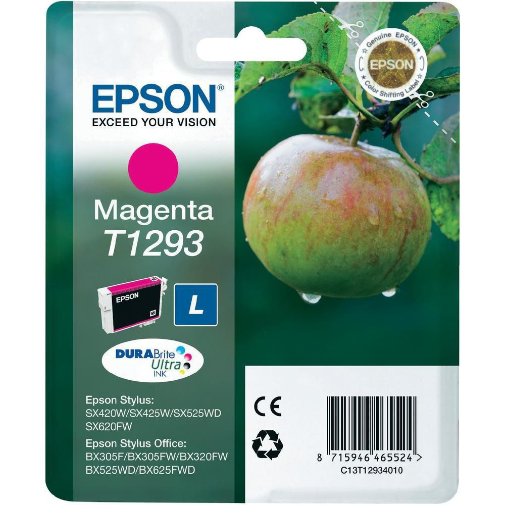 Tinta original epson t1293 magenta c13t12934011 7ml