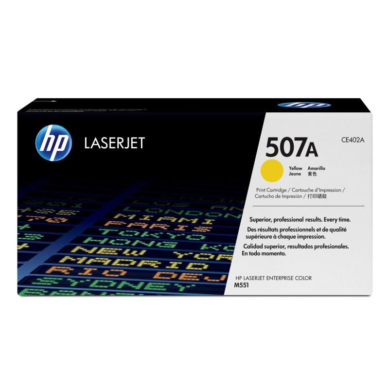 Tóner original hp ce402a amarillo 507a 6.000 páginas