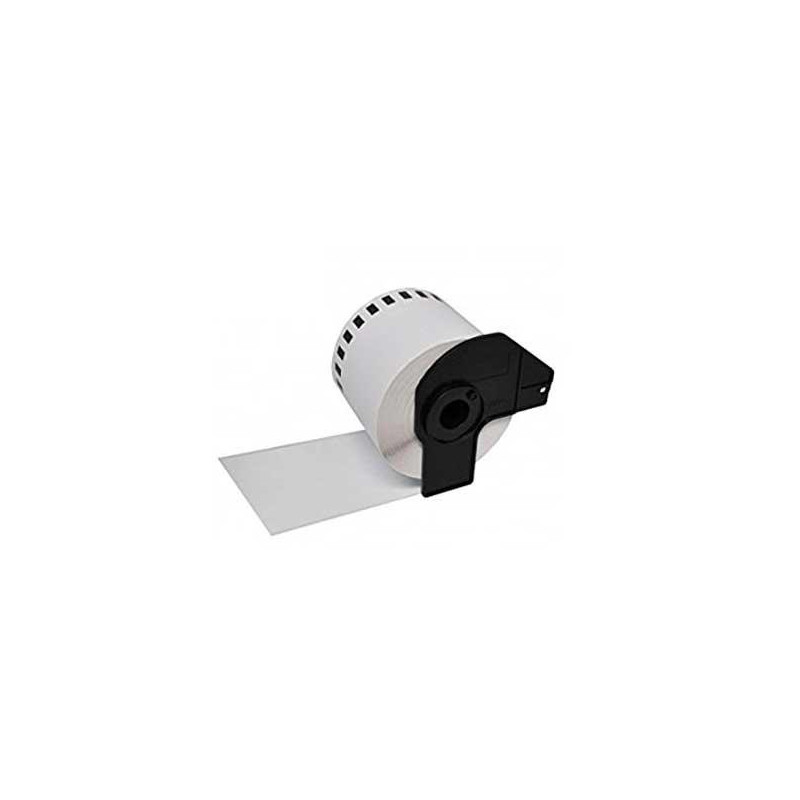 Etiquetas compatibles Dayma para BROTHER DK22210 Negro / Blanco
