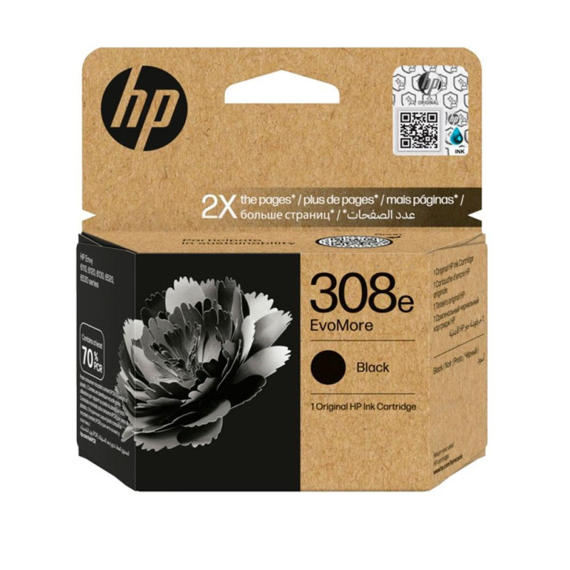 Tinta Original Hp n308e EvoMore Negro 7FP22UE