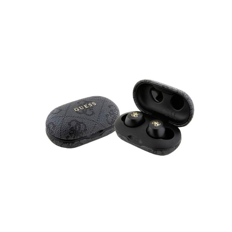 Auricular inalámbrico Guess 4G / TWS / Cancelación de ruido / Bt 5.3 / 300 mAh / Negro / GUTWSP4EGK