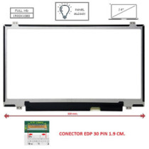 Pantalla compatible para portátil LED 14\ SLIM 30 Pines FULL HD Brillo"