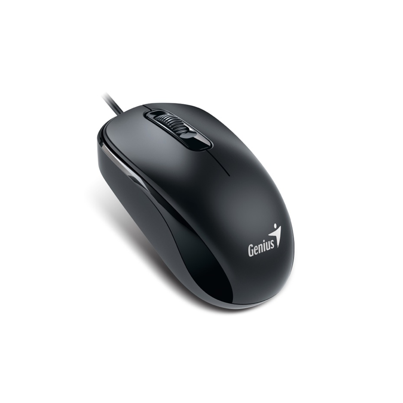 Raton genius dx-110 óptico USB negro ambidiestro