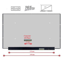 Pantalla para portátil LED 16\ Slim 40 Pines 2560x1600 165Hz Sin Brackets"