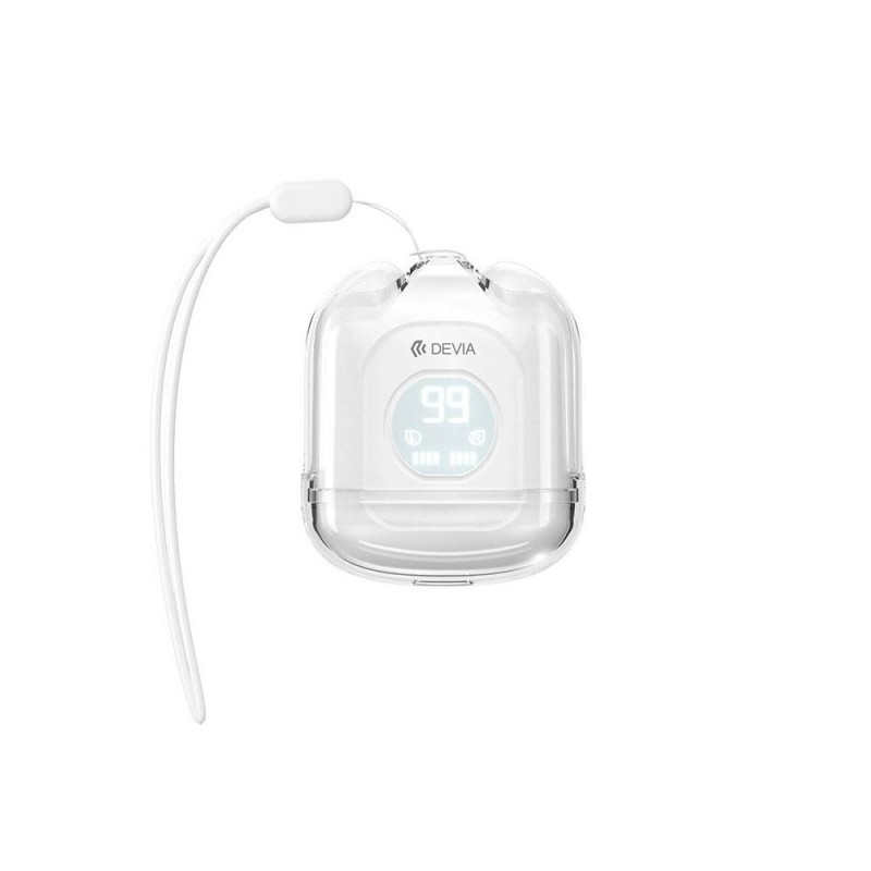 Auricular inalámbrico Devia Smart M6 / TWS / Bt 5.3 / 250 mAh / Blanco