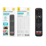 Mando a distancia TV Universal Hisense NR9438 / Negro / Smart TV / One+ / 2904382