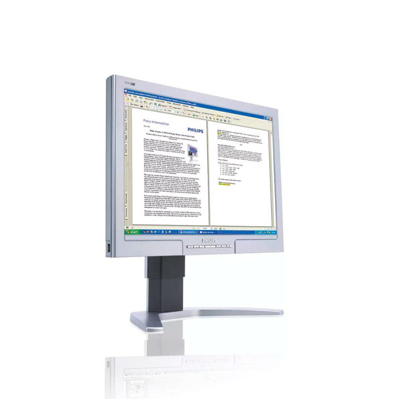 Monitor Reacondicionado LCD PHILIPS 20\ HWB7200P / VGA-DVI / Grado B Raya vertical parte derecha"