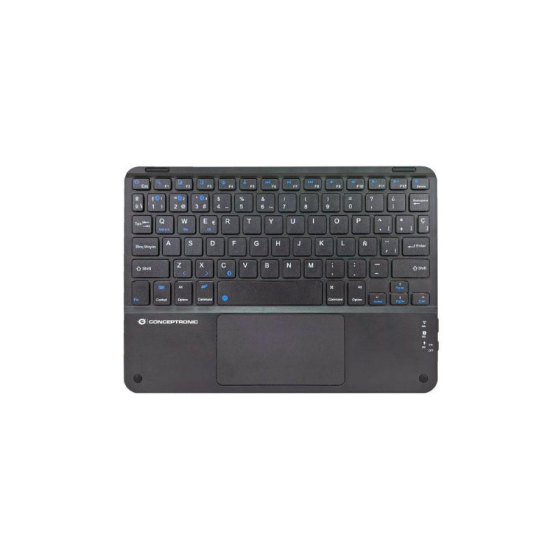 Mini Teclado Inalambrico Bluetooth Conceptronic / Con touchpad / Negro / TOBIN01BES