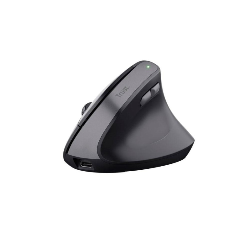 Raton óptico inalambrico Trust TM-270 / Ergonomico / 2400 dpi / Type-C / 6 Botones / Negro / 25371