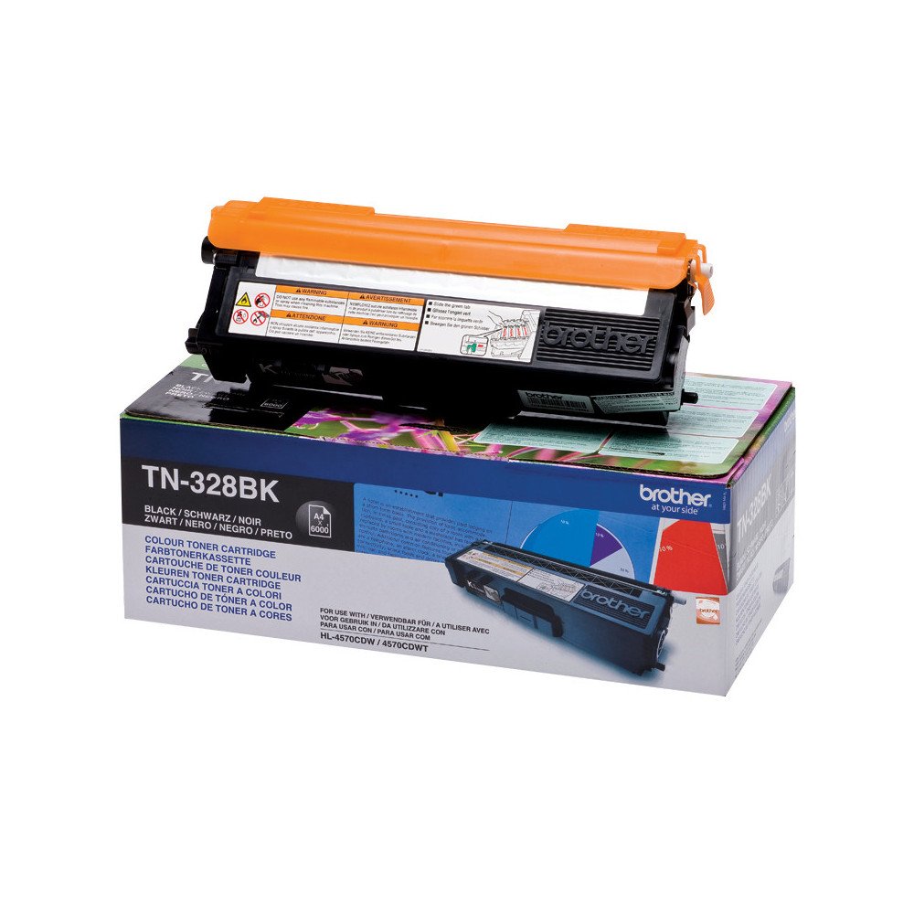 Tóner original brother tn328bk negro 6.000 páginas