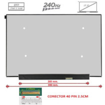 Pantalla para portátil LED 17.3\ Slim 40 Pines QHD (2560x1440) 240 Hz Sin brackets"