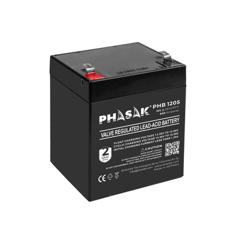 Bateria PHASAK para Sais 5ah 12v / PHB 1205