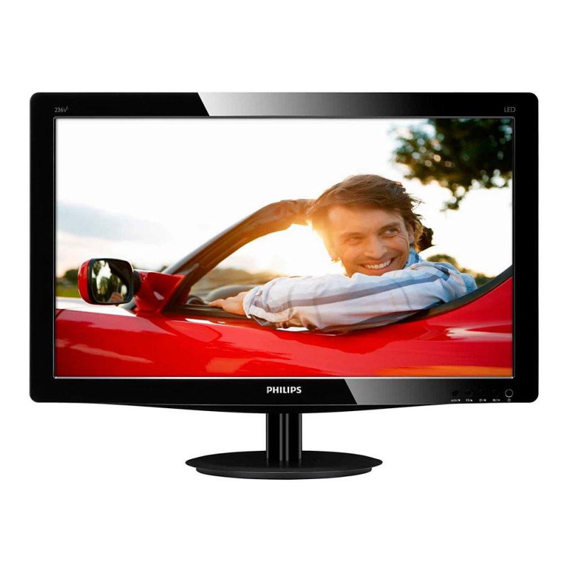 Monitor Reacondicionado LED PHILIPS 236V3L / 23\ IPS / VGA-DP / Negro / Grado B Mancha en la pantalla"
