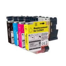 Tinta genérica para BROTHER LC521 Negra