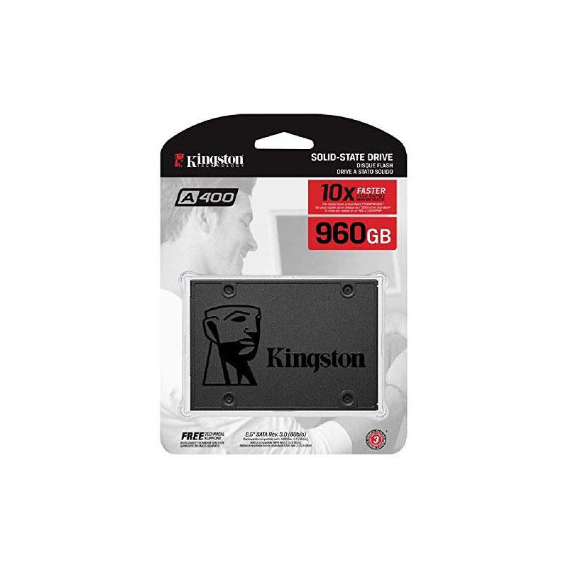 Disco duro 2.5 SSD Kingston 960Gb SSDnow Sata3 / SA400 / SA400S37/960G