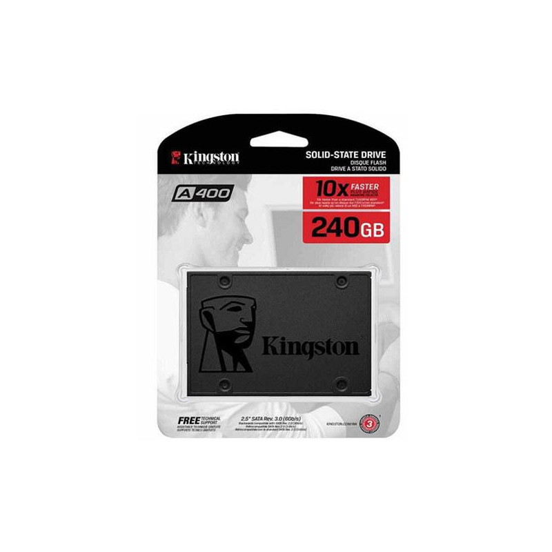Disco duro 2.5 SSD Kingston 240Gb SSDnow / Sata3 / SA400 / SA400S37/240G