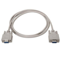 Cable Serie RS232 DB9 hembra a DB9 Hembra / Aisens / Beige / A112-0066