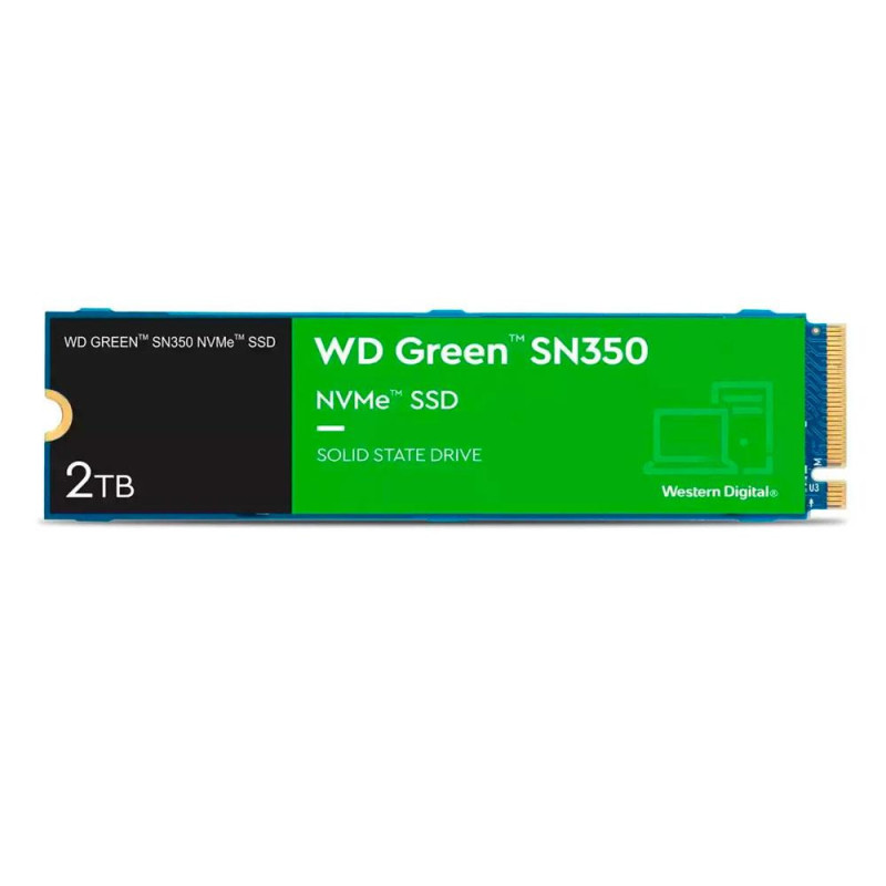 Disco duro SSD M.2 Nvme SN350 Western Digital / 2Tb / 2280 / 3200 - 3000 MB/s / PCI Gen3 x4 / WDS200T3G0C