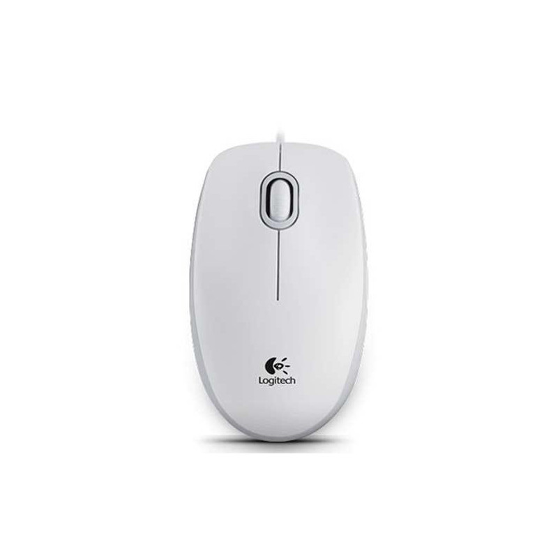 Raton óptico USB Logitech B100 Blanco oem