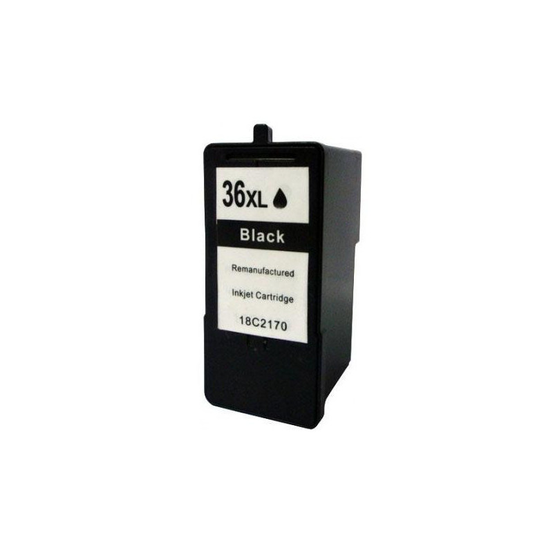 Tinta genérica para LEXMARK N36 Negro 18C2170E / 18C2130E