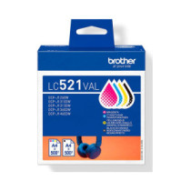 Tinta Original Brother Multipack LC521  (Bk/c/m/y)