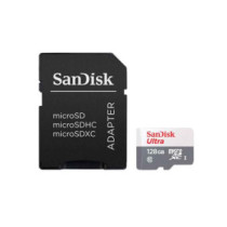 Micro sd XC Sandisk Ultra 128Gb Uhs-i 100mb/s clase 10 + adaptador / SDSQUNR-128G-GN3MA