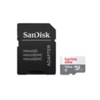 Micro sd XC Sandisk Ultra 128Gb Uhs-i 100mb/s clase 10 + adaptador / SDSQUNR-128G-GN3MA