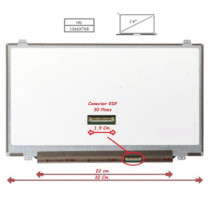 Pantalla para portátil LED 14\ Slim 30 Pines 1336x768 Ancho 32cm / Mate"