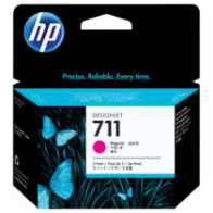 Pack 3 tintas originales hp n711 magenta cz135a 29ml