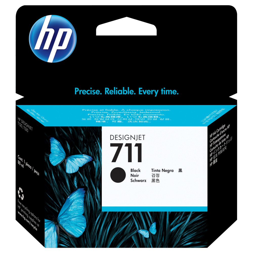 Tinta original hp n711 negro cz133a 80ml