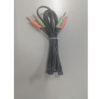 Cable audio 2x Jack 3.5 macho a 2x Jack 3.5 macho / 1.2m / Bulk