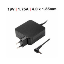 Cargador compatible para portátil ASUS 33W 19V 1.75A 4.0x1.35 mm / Tipo enchufe pared