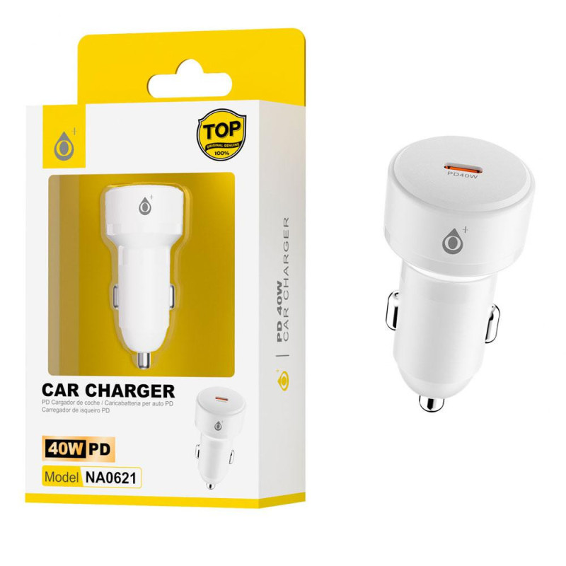Cargador de coche-mechero Type-C / 40w / Blanco / NA0621 / One+ / 2006211
