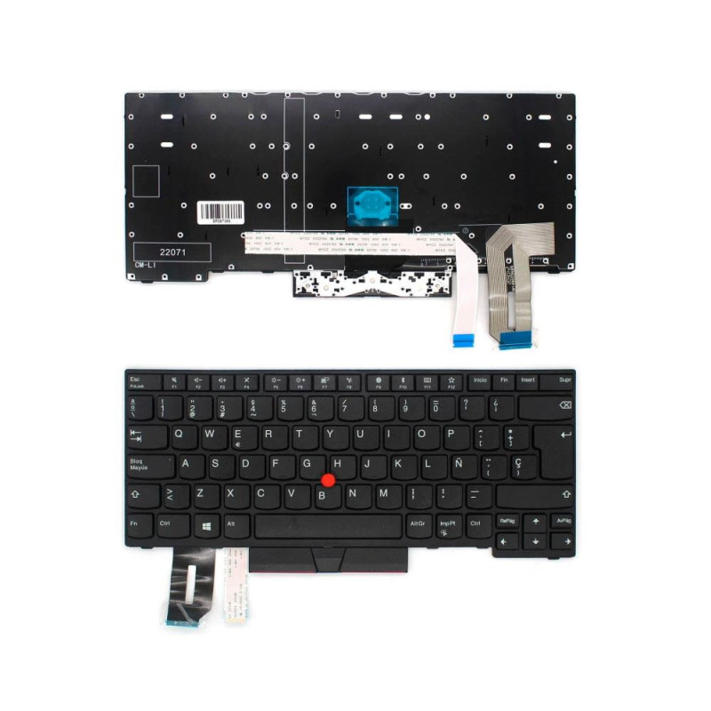 Teclado compatible para portátil LENOVO T460 / T470 / con poinstick / retroiluminado