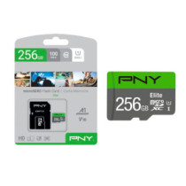 Micro sd xc PNY ELITE uhs-i 256Gb 100mb/s clase 10  Con adaptador / P-SDU256V11100EL-GE