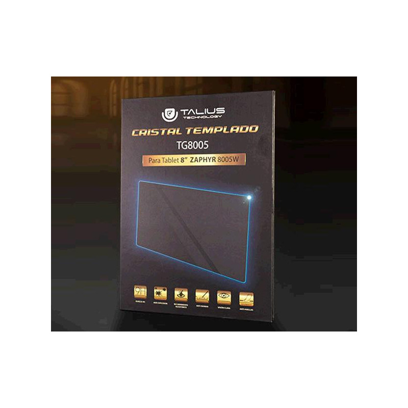 Cristal Templado Talius protector Tg8005 / 8 Pulg. / Tablet Zaphyr 8005w / 8004w