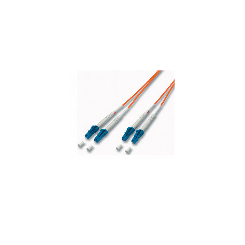 Cable fibra optica multimodo lc/lc 62,5/125 lsoh 2m color naranja