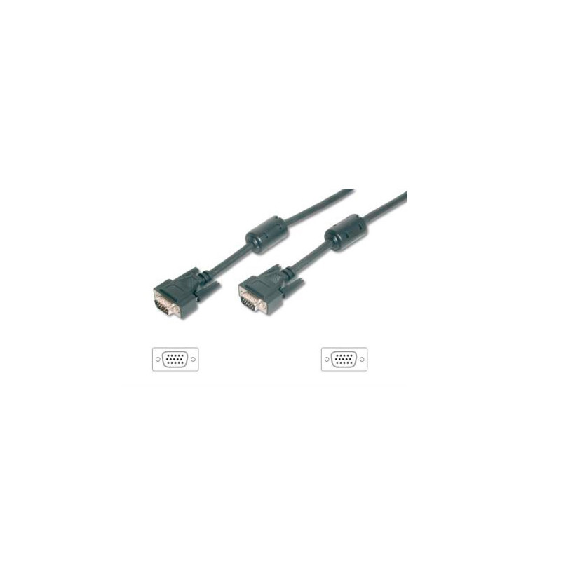 Cable svga equip 3coax macho - macho 3m 118811