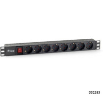 Regleta alimentacion rack 19\ 1u 8 tomas con interruptor"
