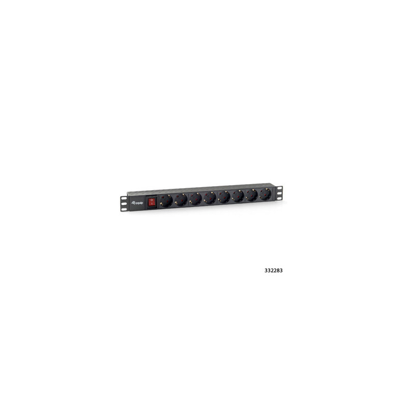 Regleta alimentacion rack 19\ 1u 8 tomas con interruptor"