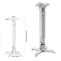 Soporte de proyector approx inclinable con regulador telescopico de altura vesa maximo 200x200 hasta