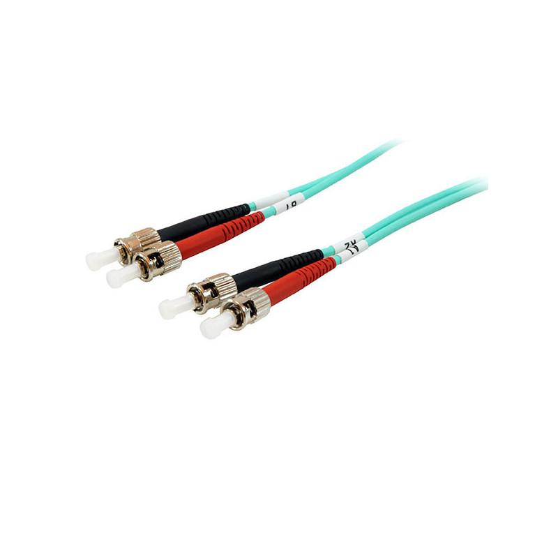 Cable fibra optica multimodo st/st om3 50/125 lsoh 3m color azul