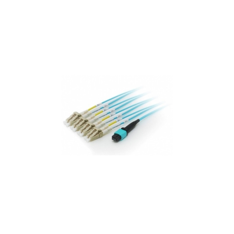 Cable fibra optica trunk mtp/lc patch cord om4 8 fribras m/m 3m
