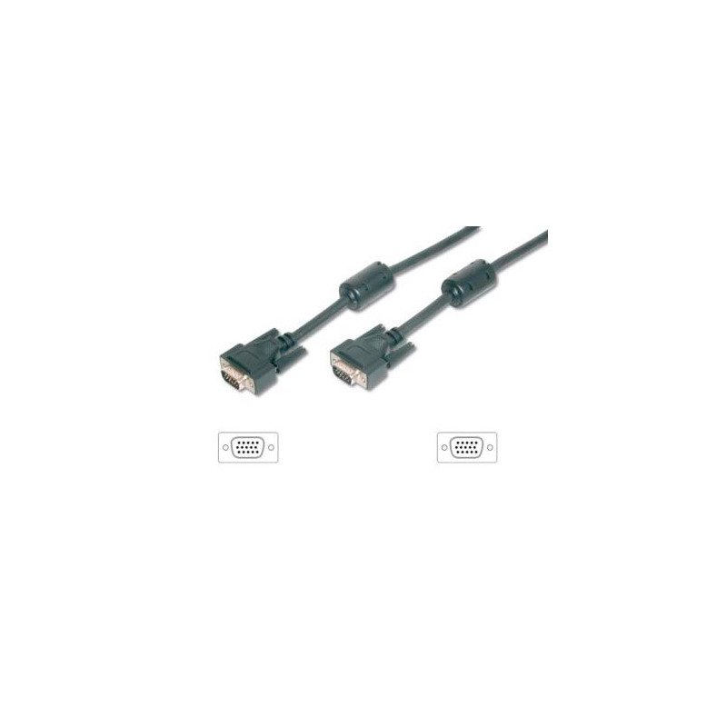 Cable svga equip 3coax macho - macho 15m con ferritas 118815