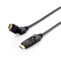 Cable hdmi equip hdmi 2.0 high speed con ethernet 1m conector pivotante 180? 119361